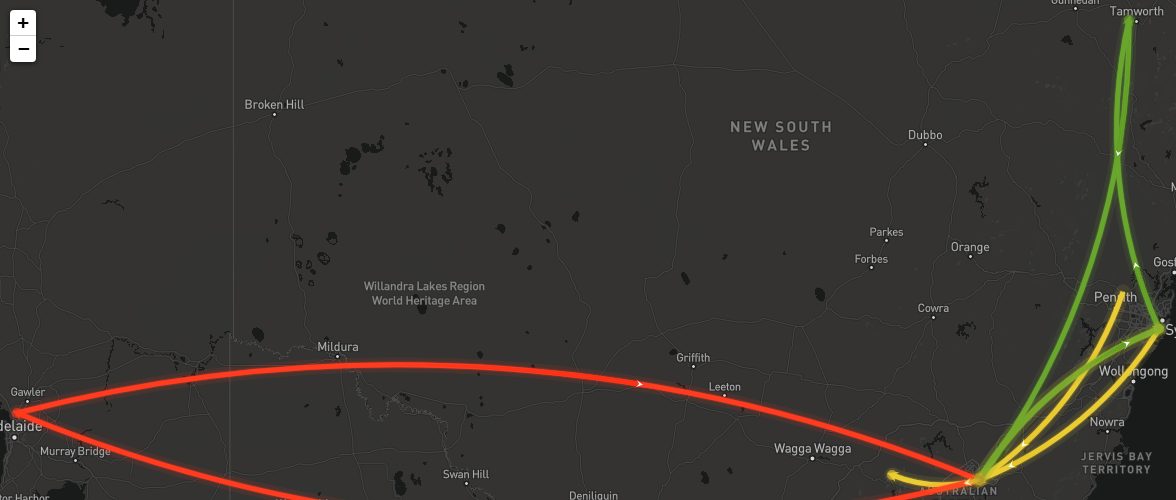 VIP flight tracker