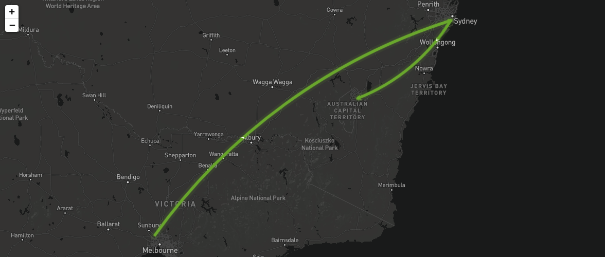 VIP flight tracker