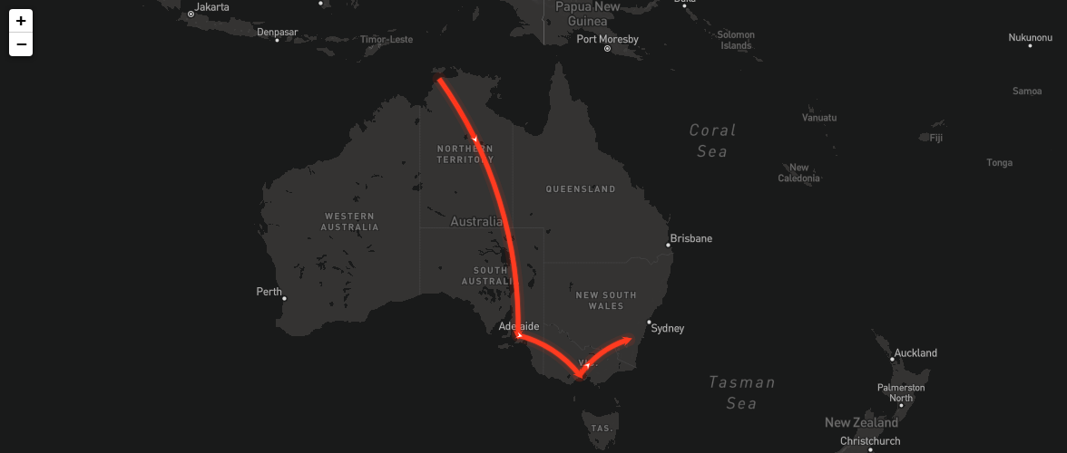 VIP flight tracker