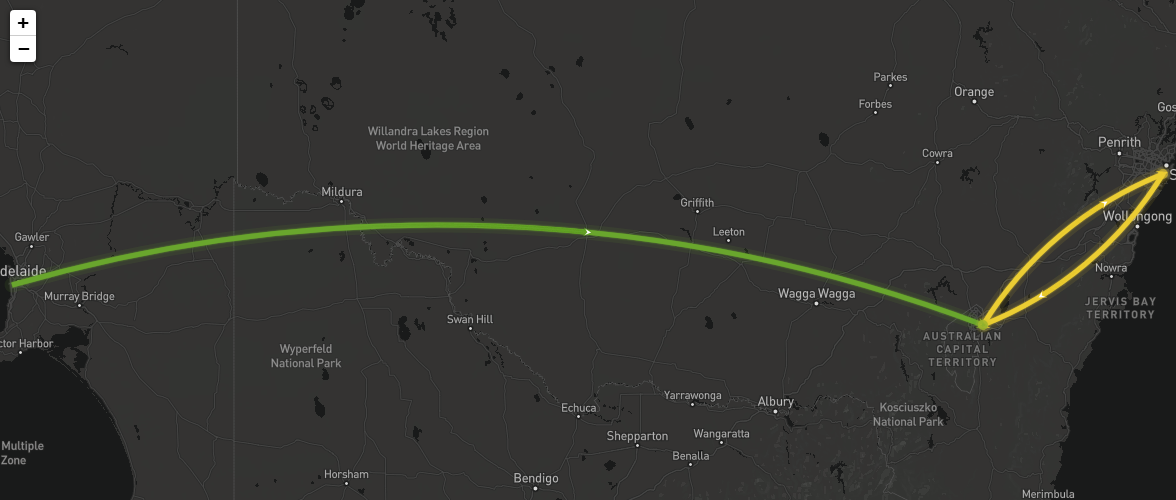 VIP flight tracker