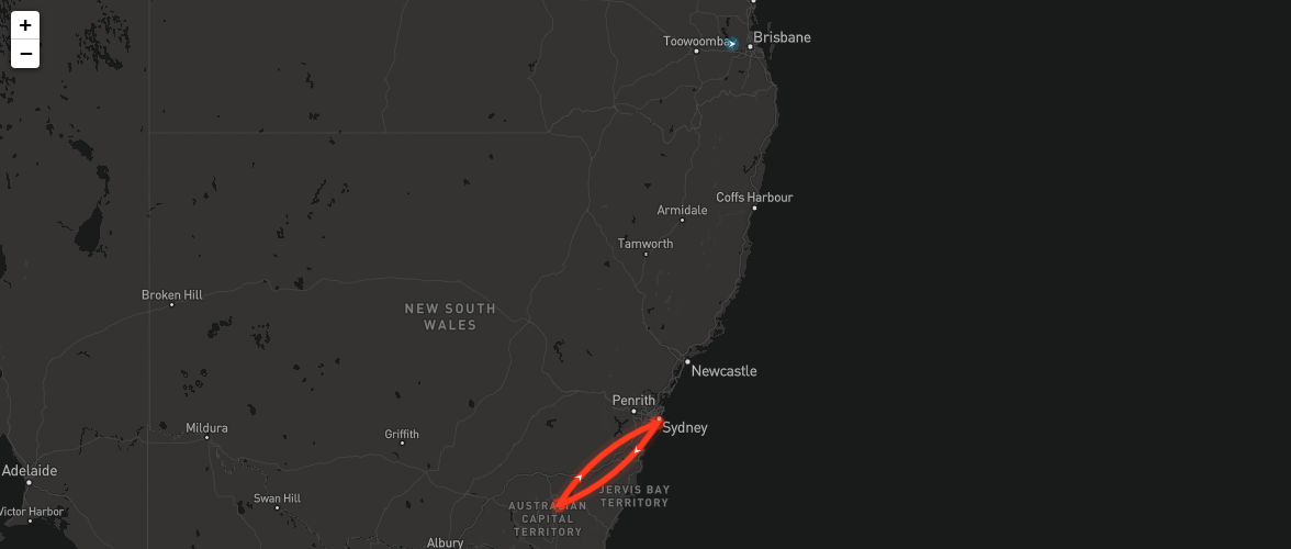 VIP flight tracker