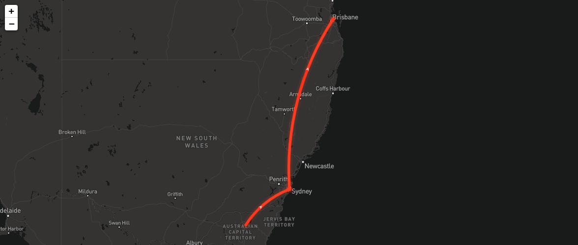 VIP flight tracker
