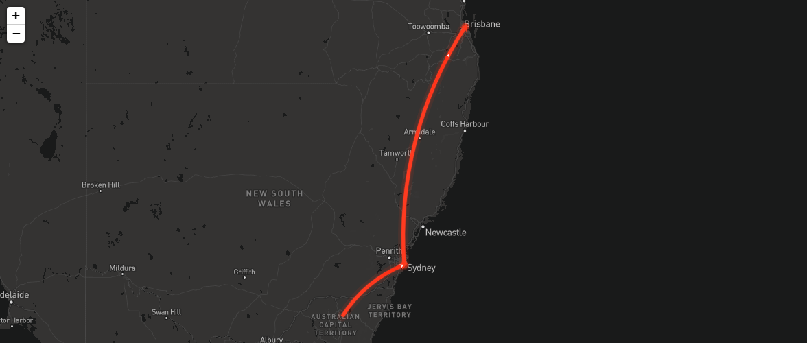 VIP flight tracker