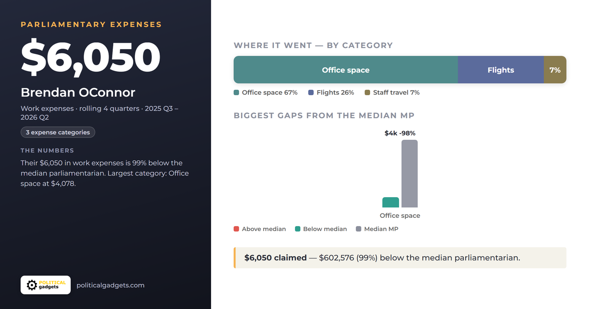 Politician expenses chart