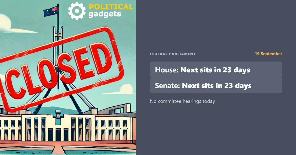 Parliamentary sitting calendar