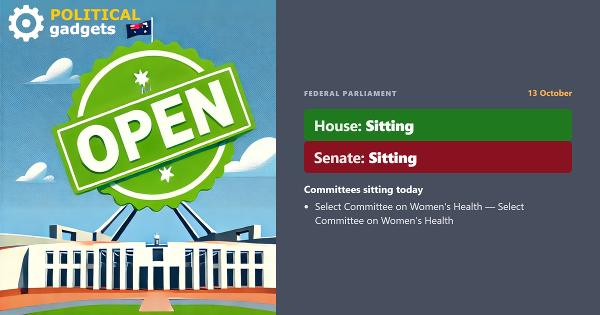 Parliamentary sitting calendar