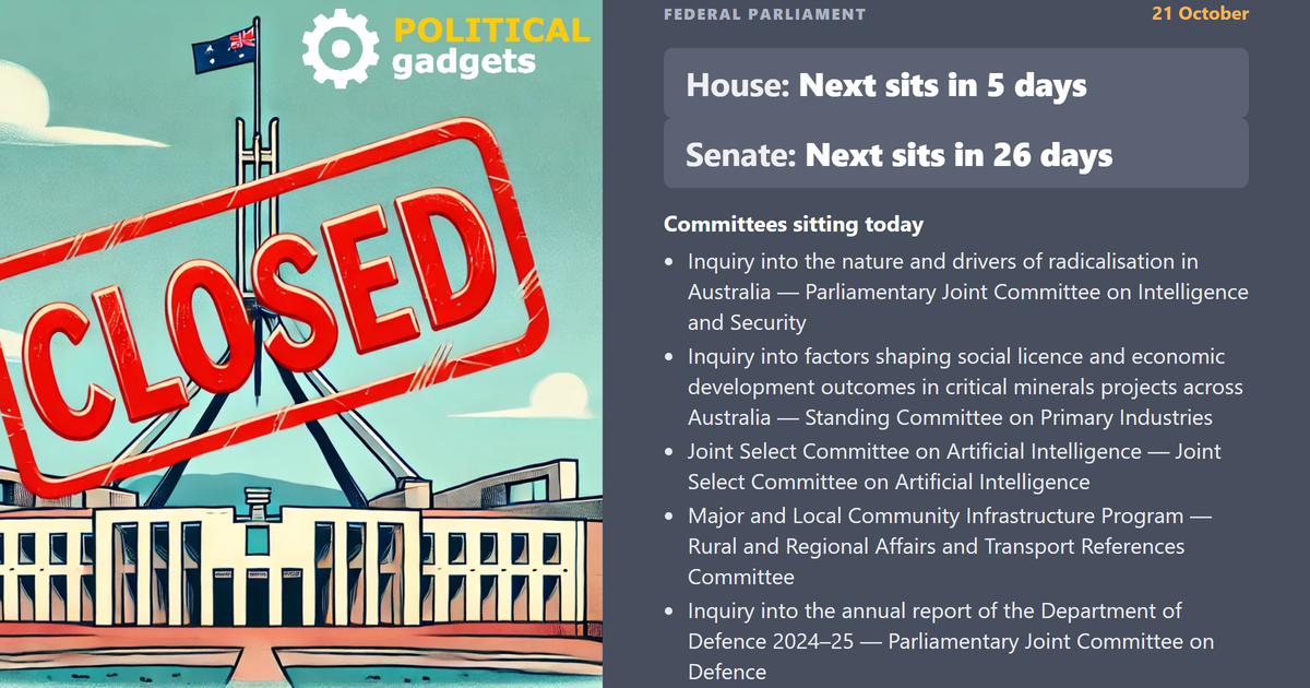 Parliamentary sitting calendar