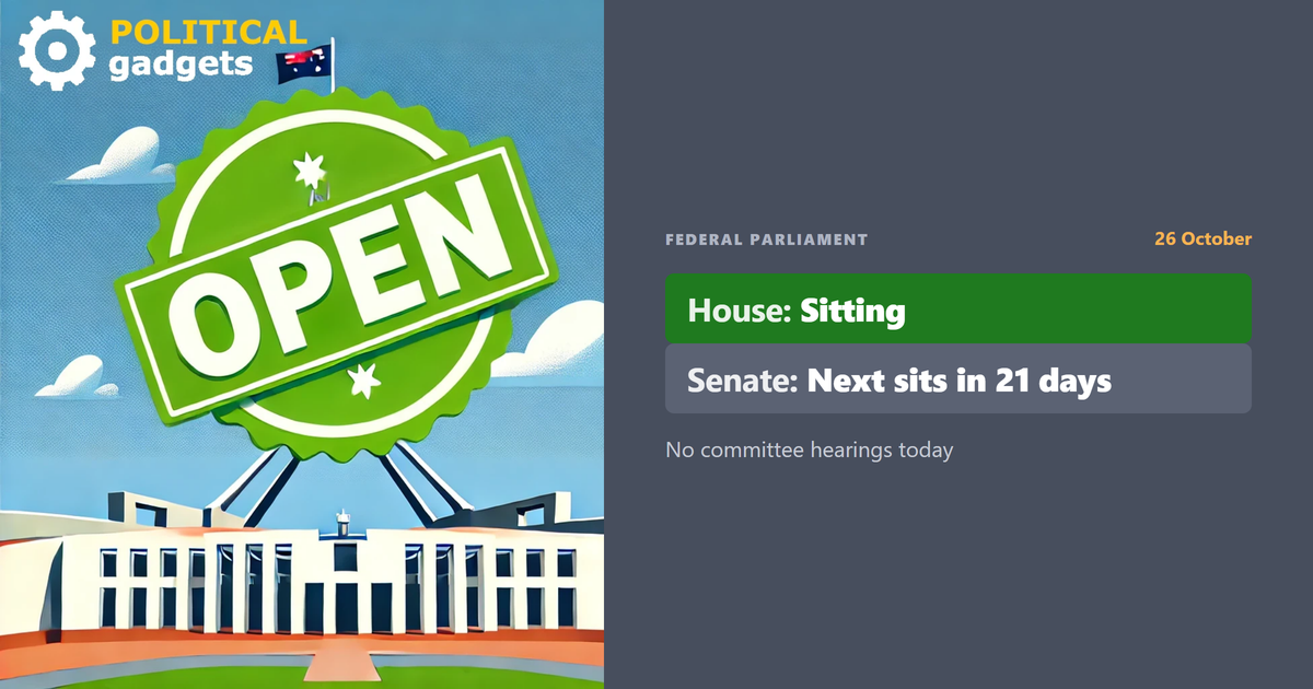 Parliamentary sitting calendar